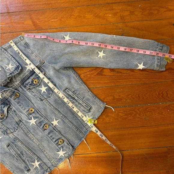 Pistola Blue Denim Jacket with White Stars women’s S - Picture 5 of 10